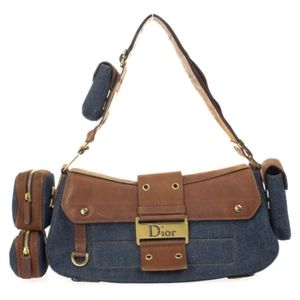 Authentic Christian Dior Denim Street Chic Shoulder Bag